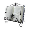 thumbnail image 2 of Rustic Brown Western Star Book Easel Cookbook Holder Stand, 2 of 3