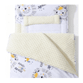thumbnail image 3 of Wake In Cloud - Toddler Nap Mat with Pillow and Blanket, 100% Cotton Fabric, for Ages 3 Plus in Daycare Kindergarten Preschool, Roll Up Sleeping Bag, (Style#1), 3 of 7