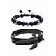 thumbnail image 1 of Pzs Brazalete Xtellar De Cuentas color negro Obsidiana Y Pulsera Hombre Hacha Diámetro 21 cm, 1 of 4