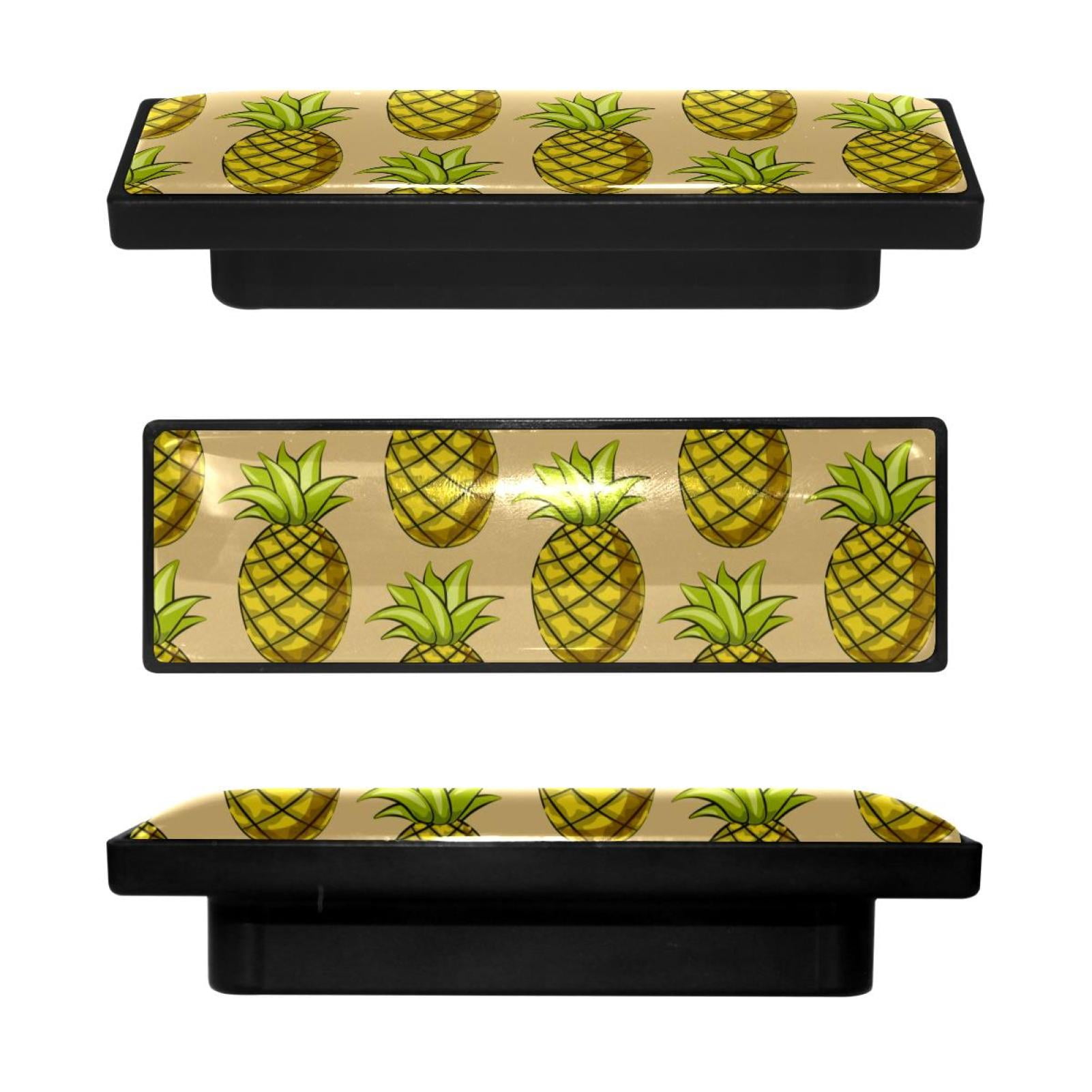 4 Pcs Rectangle Handle Cupboard Knob Drawer Pulls Handle