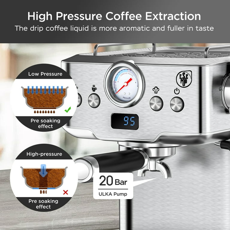 Geek Chef 20 Bar Espresso Machine with 1.5L Water Tank Geek Chef 20 Bar Espresso Machine with 1.5L Water Tank