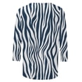 thumbnail image 5 of Pompotops T-shirt de Mode pour Femme Mi-Long Manches 3/4 Blouse Col Rond Hauts Décontractés Liquidation, 5 of 5