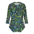 thumbnail image 6 of Mittory Womens Tops 3/4 Sleeve Shirts Round Neck Loose Casual Blouses Floral Print Tshirts, 6 of 6