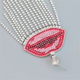 thumbnail image 4 of Teissuly Fashionable Lip Tassel Earrings Alloy Diamond,Novelty Earrings Teissuly WER202310060307, 4 of 9