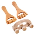 thumbnail image 2 of 3 rodillos de masaje manuales de madera para la espalda., 2 of 8