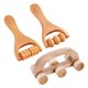 thumbnail image 2 of 3 rodillos de masaje manuales de madera para la espalda., 2 of 8