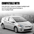 thumbnail image 6 of Pair of Headlight Assembly Fit for 2010 2011 Toyota Prius, Left/Driver & Right/Passenger Side Halogen Headlamp, 6 of 8