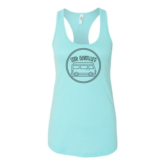 Women's Seek Adventure Ladies Fit Racerback Tank Top-Cancun-medium