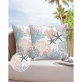 thumbnail image 2 of Case Pillow Decor Home Modern Cover Cushion Waterproof Chair Garden Outdoor Star Shell Coral Mare, 2 of 5