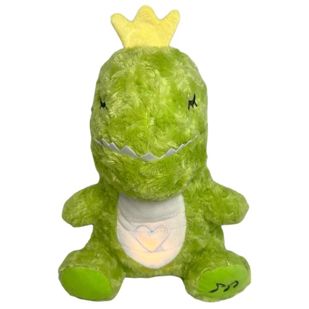 Dinosaurio Verde Nuevo Respirando Y Resplandeciente Lindo Oso Respirador Koala Bebé Dinosaurio Bebé Durmiendo Música Muñeca Educación Temprana (Dinosaurio Verde)