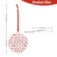 thumbnail image 3 of Hirioo Hand Drawn Strawberry for Acrylic Christmas Pendant Hanging Christmas Tree Ornaments, Car, Home, Office Gift Decor-Round Shape, 3 of 7