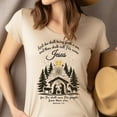 thumbnail image 4 of Nativity Scene Christian Shirt – His Name is Jesus – Matthew 1:21, White, Size S, 4 of 6