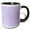 Black/White, variant on 3drose, Light Purple - Lilac - Girly Girl Pastel Purple - Plain Simple Solid Color, 11oz Two-tone Yellow Mug