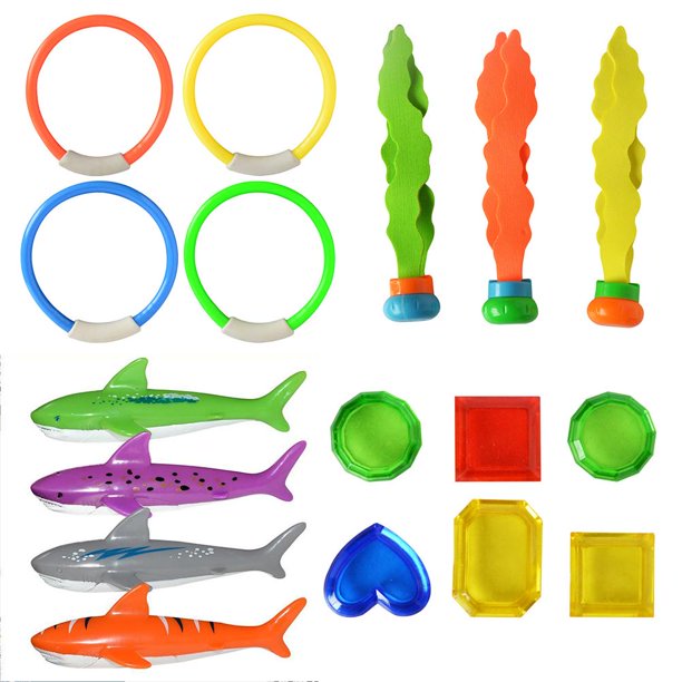 Juguetes Para Bucear En La Piscina Juego De Juguetes Para Bucear Bajo El Agua Grandes Regalos Para Niños Guardurnaity OD013235-00