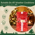 thumbnail image 6 of Tcbosik 12in Pre-Lit Motorized Christmas Gift Box, Pop-Up Design with Santa, 60 LED Lights & 16.4ft Cord, Weatherproof for Indoor/Outdoor (Red), 6 of 8