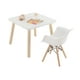 thumbnail image 1 of Mesa Cuadrada con 2 Sillas Eames con Descansabrazos infantil (Blanco), 1 of 1