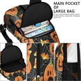 thumbnail image 4 of Sling Backpack,Halloween Pumpkins and Candy Corn Crossbody Bag with Water Bottle Holder,Waterproof Sling Bag for Men/Women with Chest Phone Holder for Hiking,Travel, 4 of 6