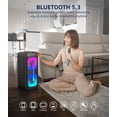 thumbnail image 2 of Máquina de karaoke Gesnada K68 para adultos con 2 micrófonos inalámbricos, 2 of 7