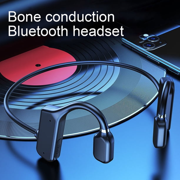 Gwong Electrónica Gancho de la oreja Conducción de hueso Bluetooth compatible con Bluetooth 5.1 Auricular IPX5 Auriculares inalámbricos impermeables para deportes