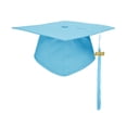 thumbnail image 1 of Hioecau Graduation Cap with Tassels Elastic Closure Adjustable Fit Sturdy Board Ceremony Party Bachelor Hat Celebration Decor, 1 of 8