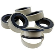 6 Piece Rolls of Plumber's 1/2-Inches Teflon Tape