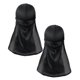 thumbnail image 5 of unbranded 2Ud Durag Con Ancha Negro Turbante Para Fiesta Y Accesorio, 5 of 8