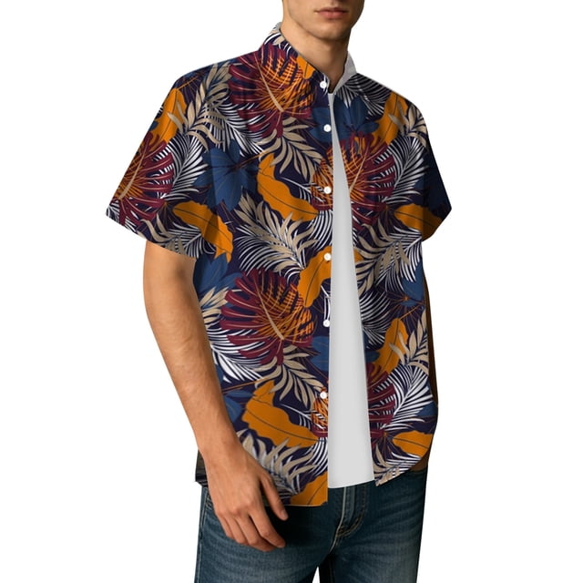 MDUKONU Chemise pour Homme Grande Taille Coupe Ajustée Non Rétrécie Tenue de Travail Orange TTTG