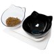thumbnail image 1 of Cuenco de comida antideslizante con soporte Cuenco de agua para perros y gatos Alimentación de mascotas desmontable ??? Negro y transparente?? LingWen 9024735457626, 1 of 1