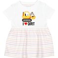 thumbnail image 3 of Inktastic Construction Truck I Love Dirt Girls Baby Dress, 3 of 5