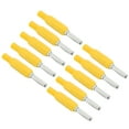 thumbnail image 3 of 10 piezas J.10023 4 mm conector banana profesional de latón 4 mm conector banana macho para accesorios de seguridad amarillo, 3 of 14