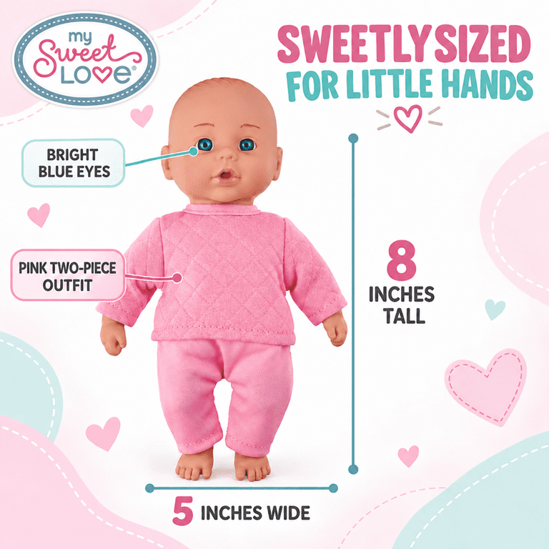 Mini Baby Doll with Pink Outfit photo 3