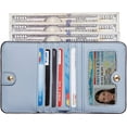 thumbnail image 2 of Toughergun Womens Rfid Blocking Small Compact Bifold Luxury Genuine Leather Pocket Wallet Ladies Mini Purse with ID Window, 2 of 9
