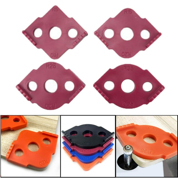 4x Router Corner Radius Jig template router router jig three hole