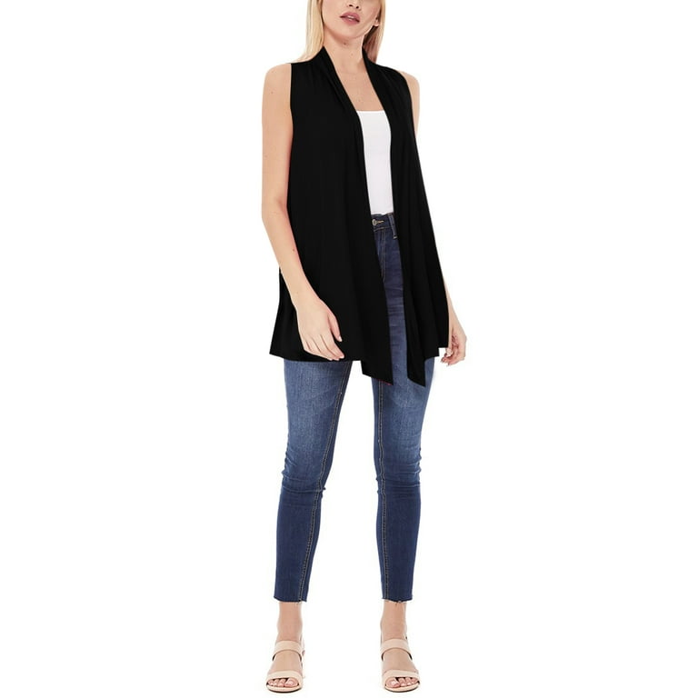 Women s Sleeveless Cardigan Vest S 3XL