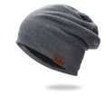 thumbnail image 2 of EIMELI Confinement Hat All-Match Hedging Cap Plus Velvet Warm Cold Hat Knitted Pile Hat, 2 of 6