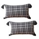 thumbnail image 1 of Funda de almohada tejida geométrica con borla rectangular de 2 piezas adecuada para muchos lugares, 1 of 6