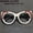 +2.5, variant on Colorful Cat Eye Reading Glasses for Women Men 3D Floral Frame Contrast Temple +1.00 to +4.00 Magnification