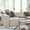 Cream, variant on Merrick Lane Modern Fabric Foam Hardwood Polyester Solid Print Armchair with Arm Rest, Cream