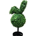 thumbnail image 5 of Easter Bunny Topiary Artificial , Outdoor Indoor Potted Decor, Faux Boxwood Rabbit with Pot, Ready to Display for Yard Patio Home Decor(A), 5 of 5