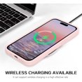 thumbnail image 5 of iPhone 15 Pro Case, Phone Case iPhone 15 Pro, Slim Fit Liquid Silicone Soft Gel Rubber Lightweight Microfiber Lining Shockproof Anti-Scratch Protective Cover for iPhone 15 Pro 6.1'', Pink Sand, 5 of 8