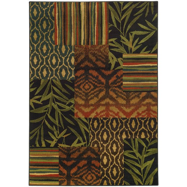 Tommy Bahama Villa Area Rugs 5846C Contemporary Multi Boxes Blocks