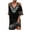 Multicolour, variant on fartey Women Cold Shoulder Dress Mesh Patchwork Short Sleeve Casual Vacation Dresses 2024 Baggy V Neck Floral Print Mini Sundress
