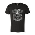 thumbnail image 2 of Lucky 7 Live to Ride Bikes Booze Broads USA Est 1903 | Mens Fashion Premium Tri Blend T-Shirt, Vintage Black, Small, 2 of 4