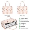 thumbnail image 2 of Large Capacity Tote Bag,Ballet Princess Pattern Handbag Fashion Luxury Tote Bag,15.7"x13"x 5.1" Inches,Laptop Compatible, 2 of 6