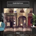 thumbnail image 3 of Oriental Furniture 6 ft. Tall French Cafe Canvas Room Divider - 6 Panel, 3 of 6