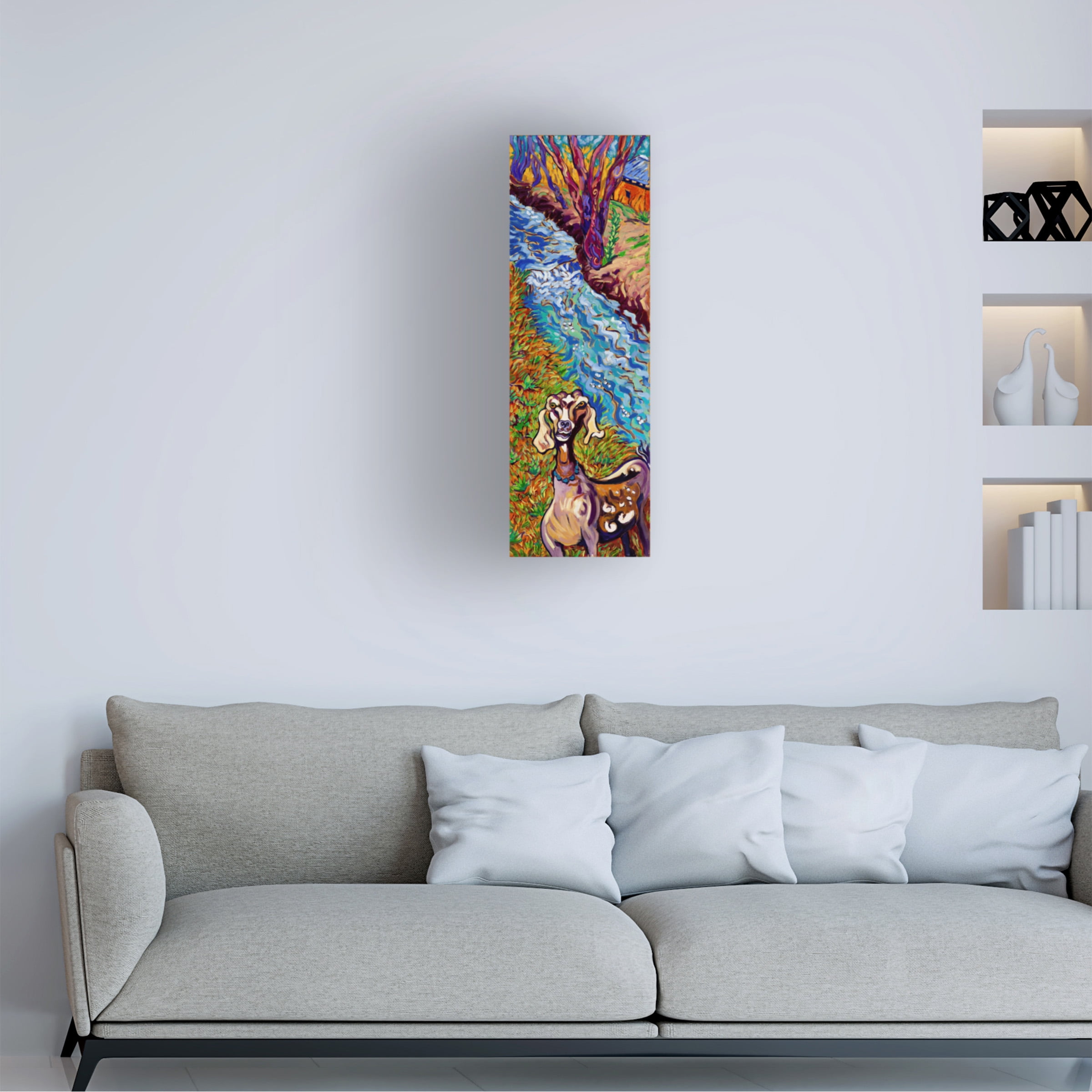 Cathy Carey 'Acequia Goat' Canvas Art