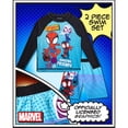 thumbnail image 3 of Marvel Spiderman Boys Rash Guard Set - 2 Piece UPF50+ Quick Dry Swim Shirt & Swim Trunks for Boys, 3 of 7