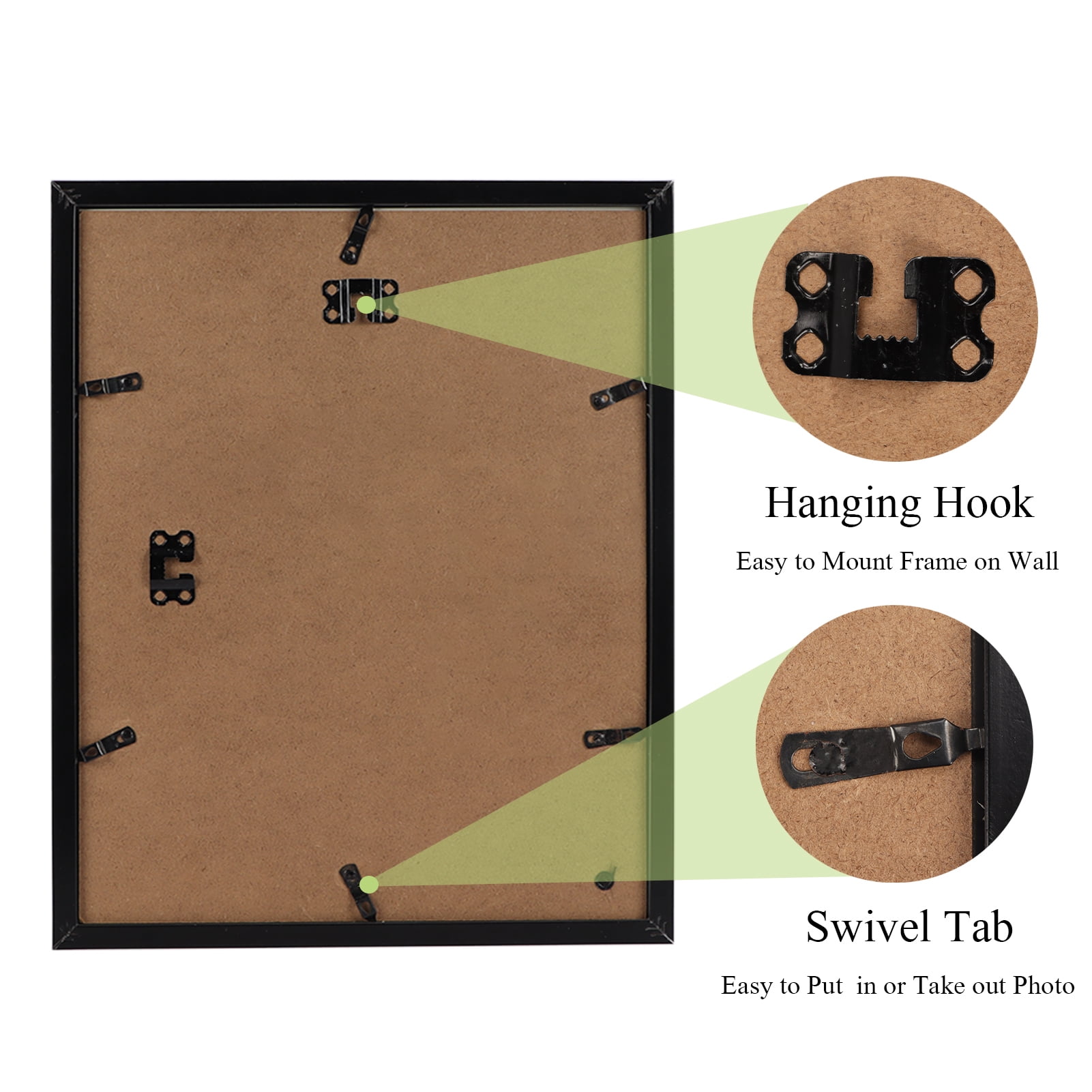 4 Pack 5-Opening Collage Picture Frames 4x6 for Wall Display