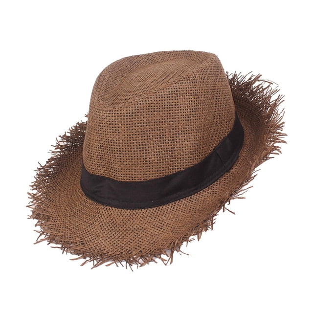 Sombrero de vaquero Sunnimix clásico transpirable ligero para hombres Café