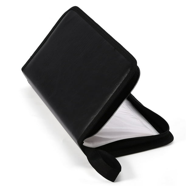 Cergrey 80 Disc Large Capacity Portable PU Leather CD DVD VCD